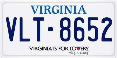 VA license plate VLT8652