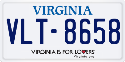 VA license plate VLT8658