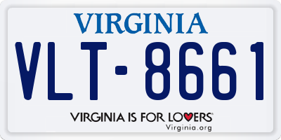 VA license plate VLT8661