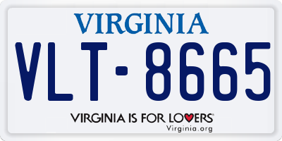 VA license plate VLT8665