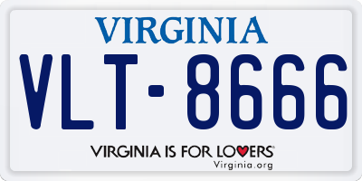VA license plate VLT8666
