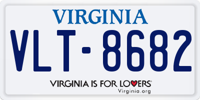 VA license plate VLT8682