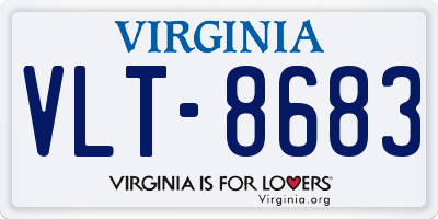 VA license plate VLT8683