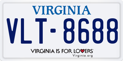 VA license plate VLT8688