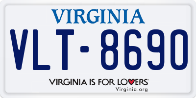 VA license plate VLT8690