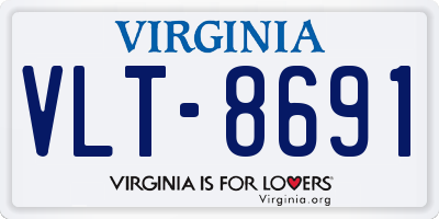 VA license plate VLT8691