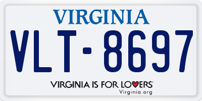 VA license plate VLT8697