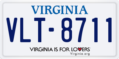 VA license plate VLT8711