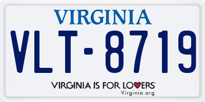 VA license plate VLT8719