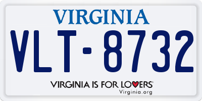 VA license plate VLT8732