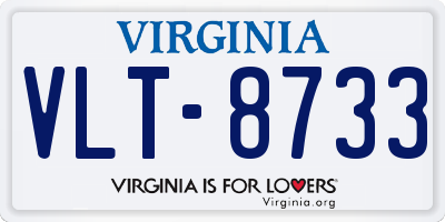 VA license plate VLT8733