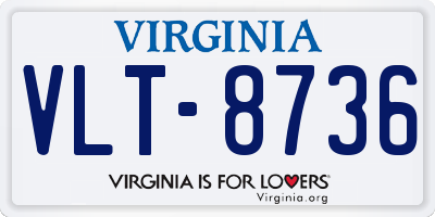 VA license plate VLT8736