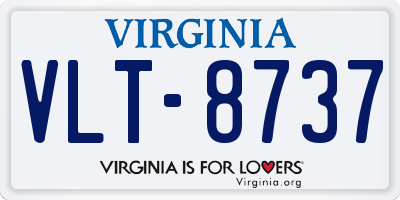 VA license plate VLT8737