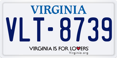 VA license plate VLT8739
