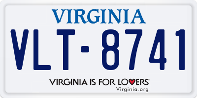 VA license plate VLT8741