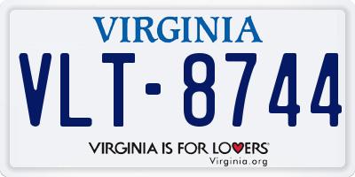 VA license plate VLT8744