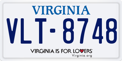 VA license plate VLT8748