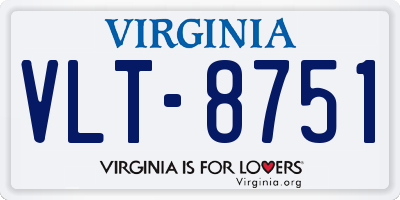 VA license plate VLT8751