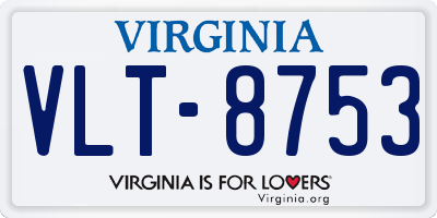 VA license plate VLT8753