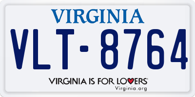 VA license plate VLT8764