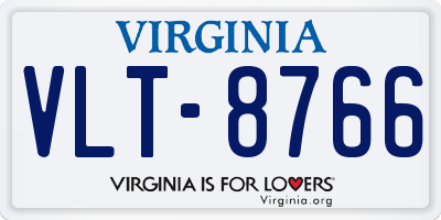 VA license plate VLT8766
