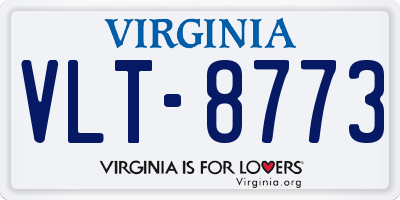 VA license plate VLT8773