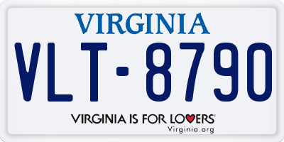 VA license plate VLT8790