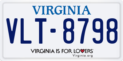 VA license plate VLT8798