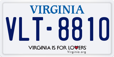 VA license plate VLT8810