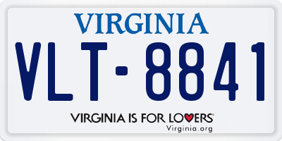 VA license plate VLT8841