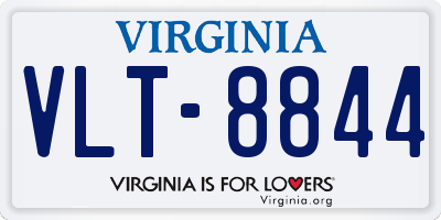 VA license plate VLT8844