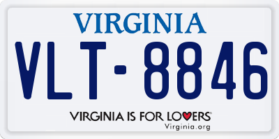 VA license plate VLT8846