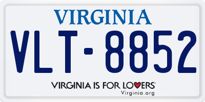 VA license plate VLT8852