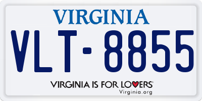 VA license plate VLT8855