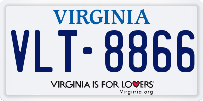 VA license plate VLT8866
