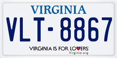 VA license plate VLT8867