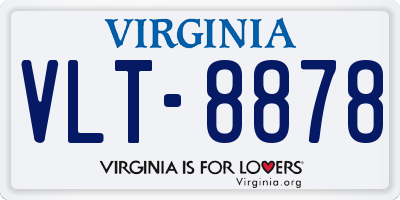 VA license plate VLT8878