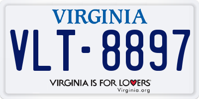 VA license plate VLT8897