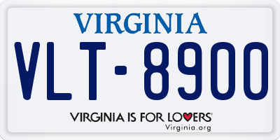 VA license plate VLT8900
