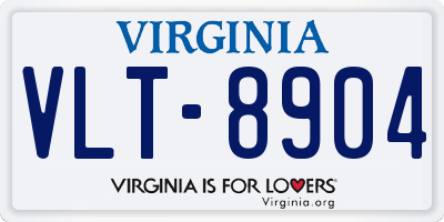 VA license plate VLT8904