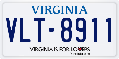 VA license plate VLT8911