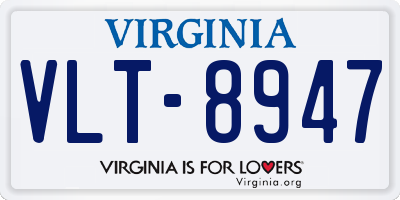 VA license plate VLT8947