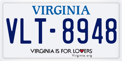 VA license plate VLT8948