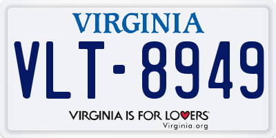 VA license plate VLT8949
