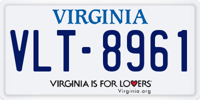 VA license plate VLT8961