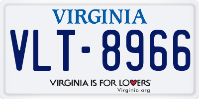 VA license plate VLT8966