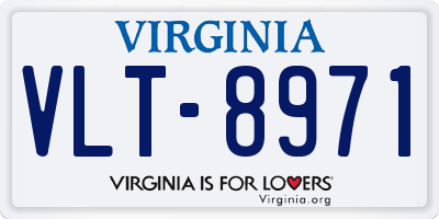 VA license plate VLT8971