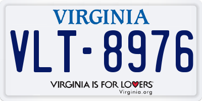VA license plate VLT8976