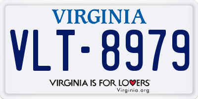 VA license plate VLT8979