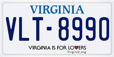 VA license plate VLT8990